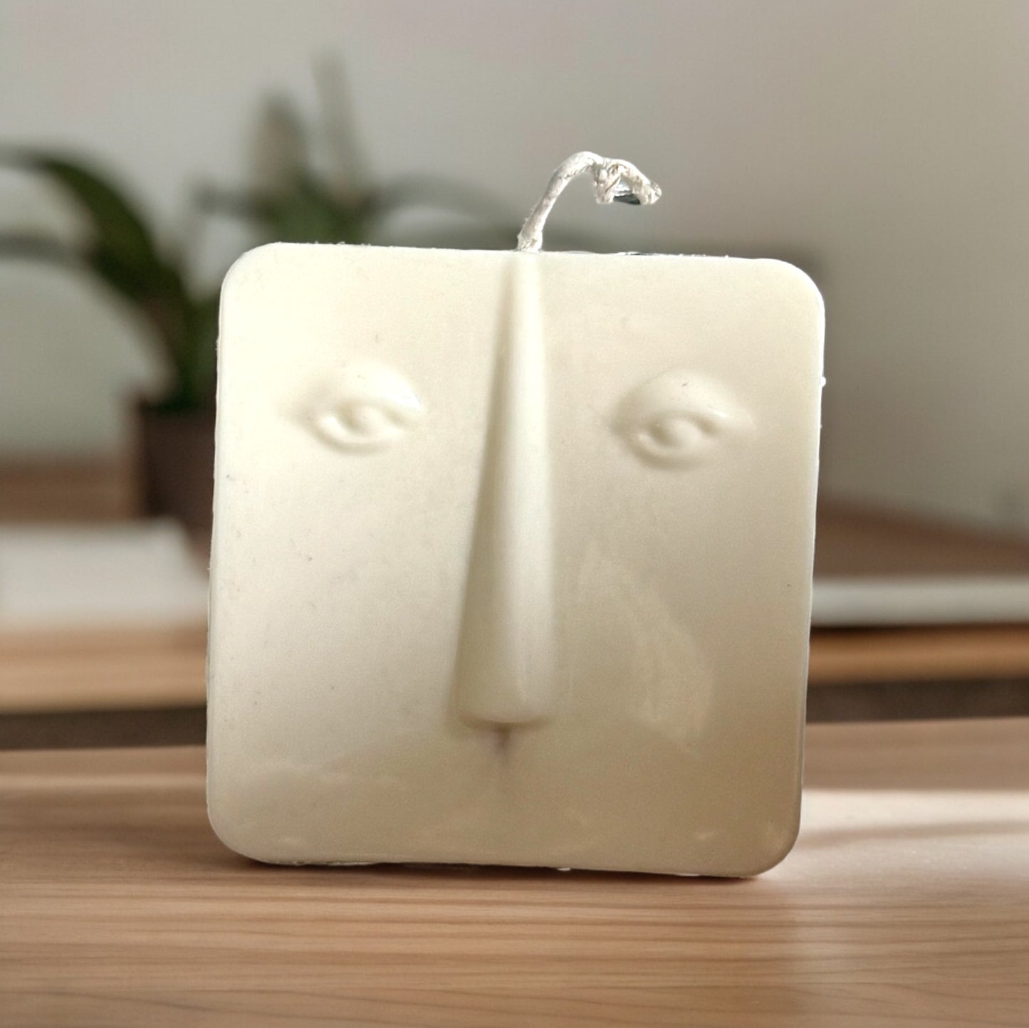 Abstract Face Candle