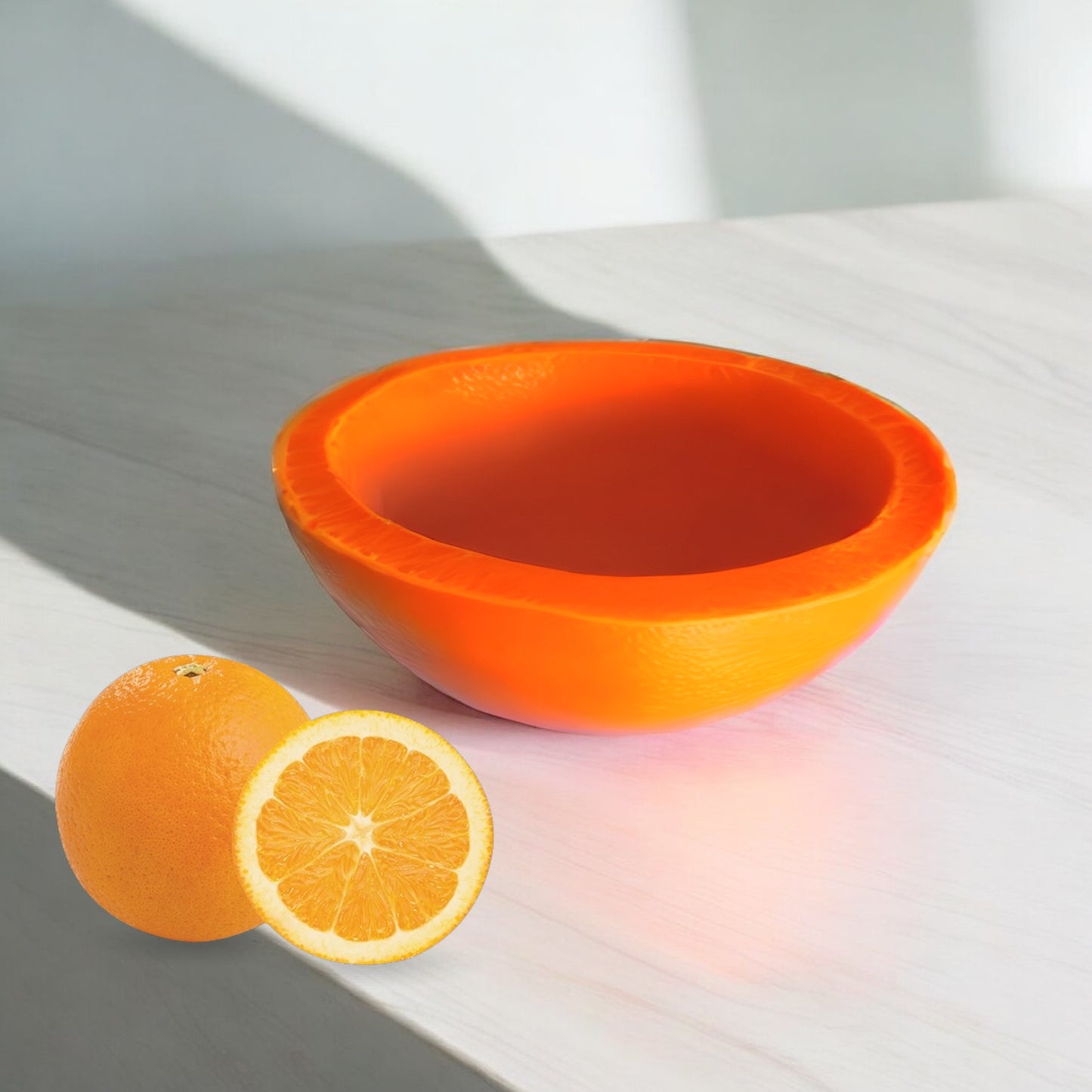 Orange Wax Bowl