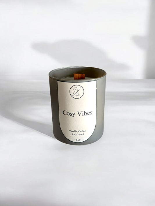 Cosy Vibes Wooden wick candle
