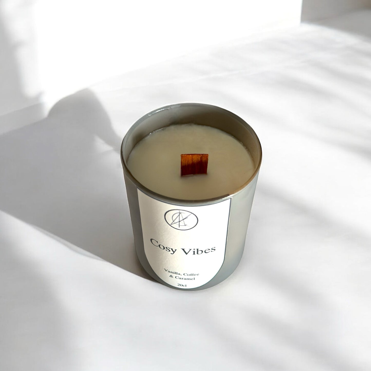 Cosy Vibes Wooden wick candle