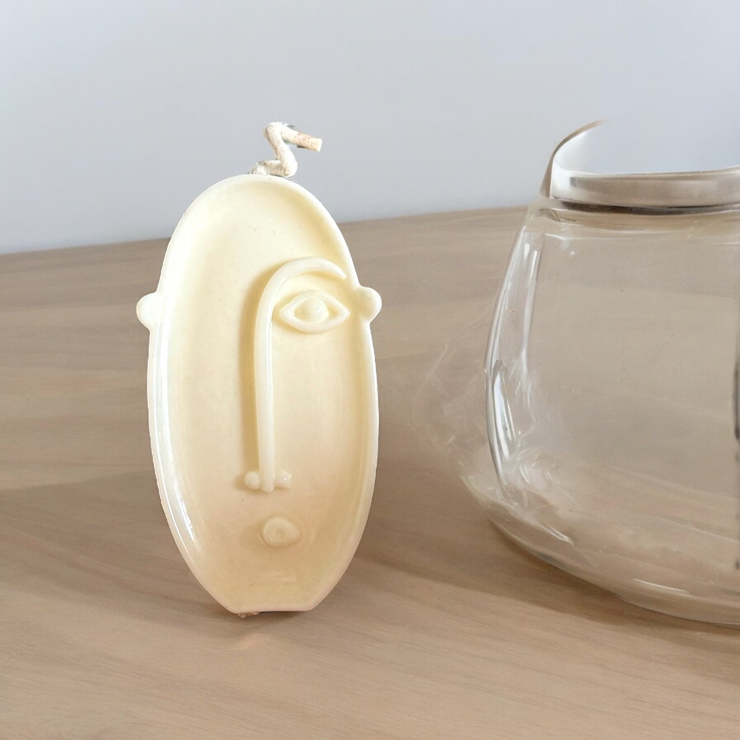 Abstract Face Candle