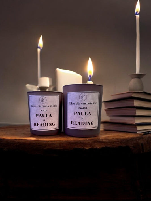 Personalised Candle, Custom order text candle