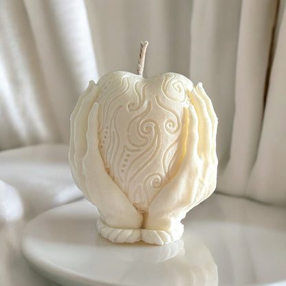 Holding Heart Candle