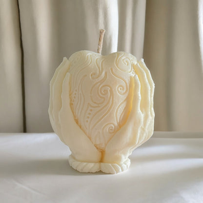 Holding Heart Candle
