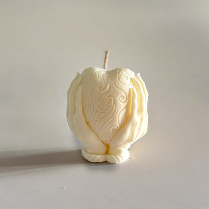 Holding Heart Candle